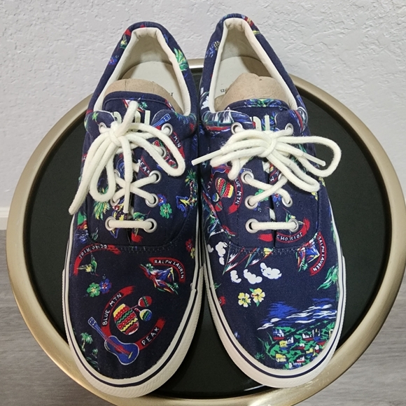USED Polo by Ralph Lauren Harpoon Canvas Shoes. Super Dope...Fantastic Condition - Picture 1 of 9